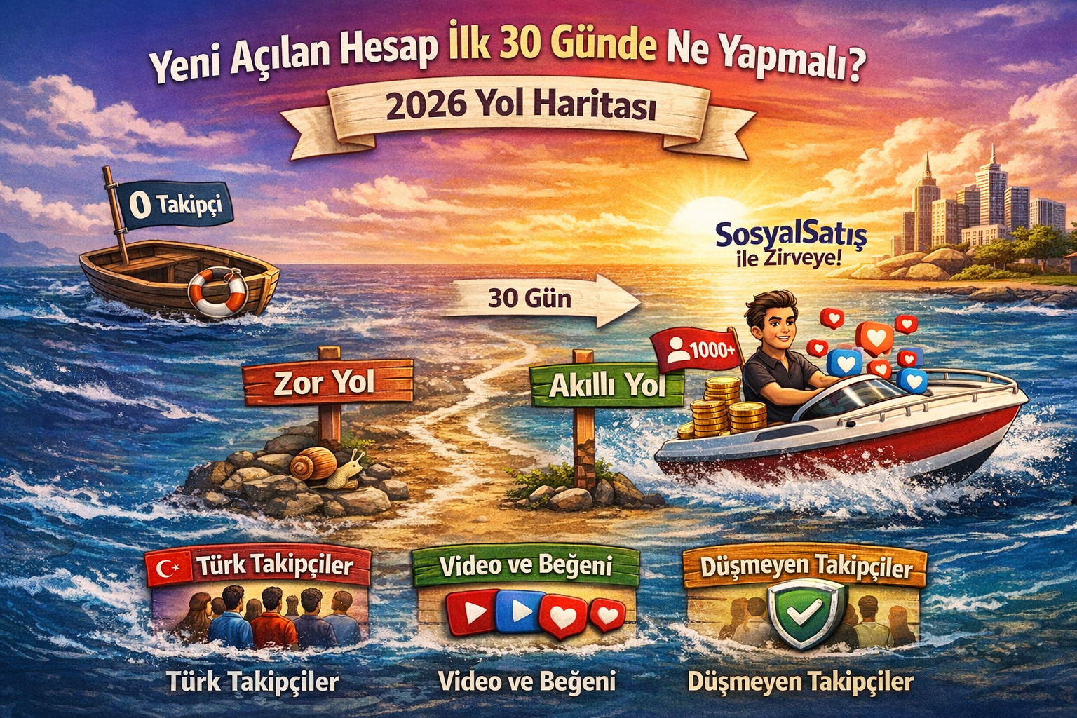 Yeni Açılan Instagram Hesabı İlk 30 Günde Ne Yapmalı? (2026 Yol Haritası)