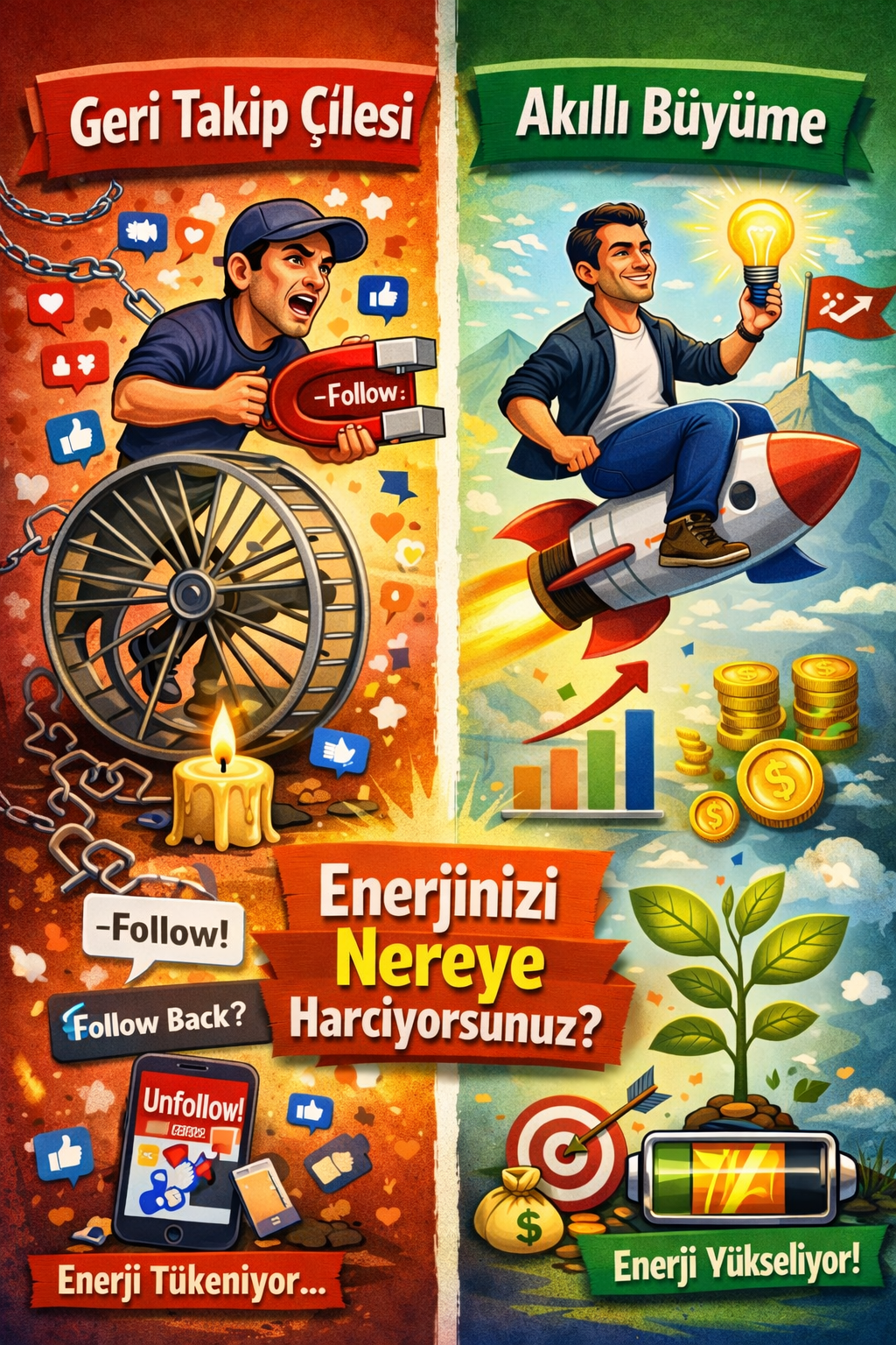 Instagram’da Geri Takip (GT) Çilesi vs. Akıllı Büyüme: Doğru Strateji Hangisi?