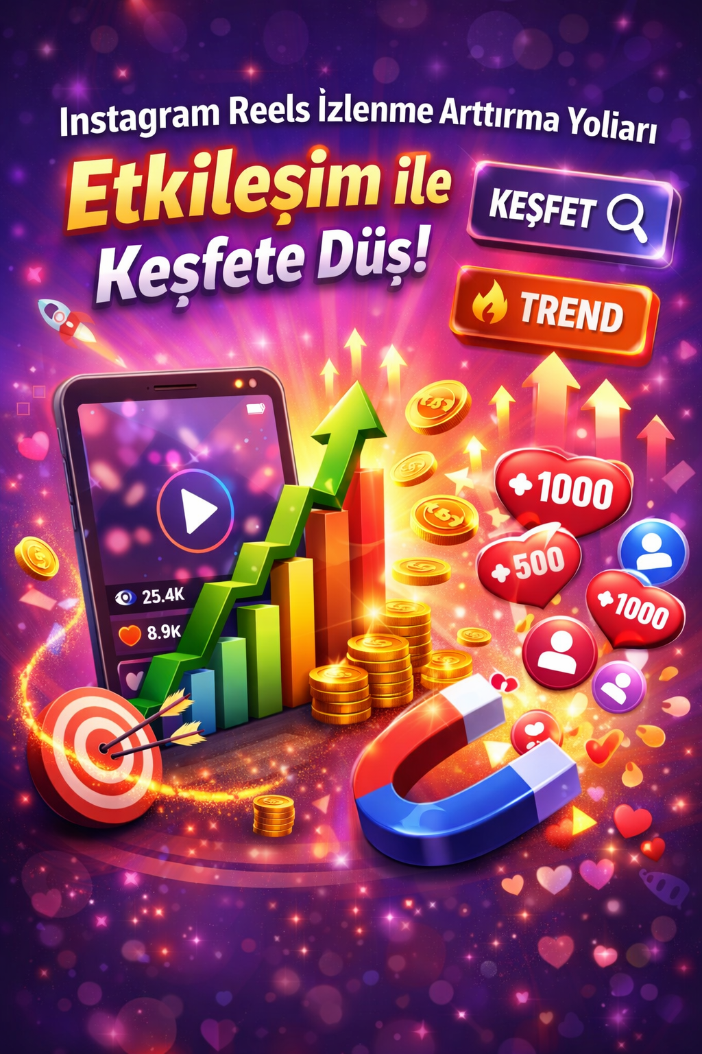 Instagram Reels İzlenme Arttırma Yolları: Etkileşim ile Keşfete Nasıl Düşülür?